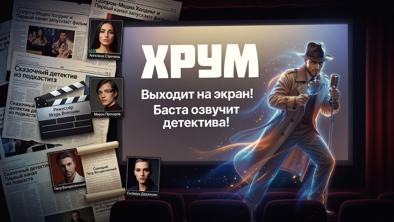 «ХРУМ» выходит на экран. Баста озвучит детектива!