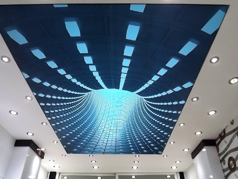 Новые картинки 3D натяжных потолков в хорошем качестве
