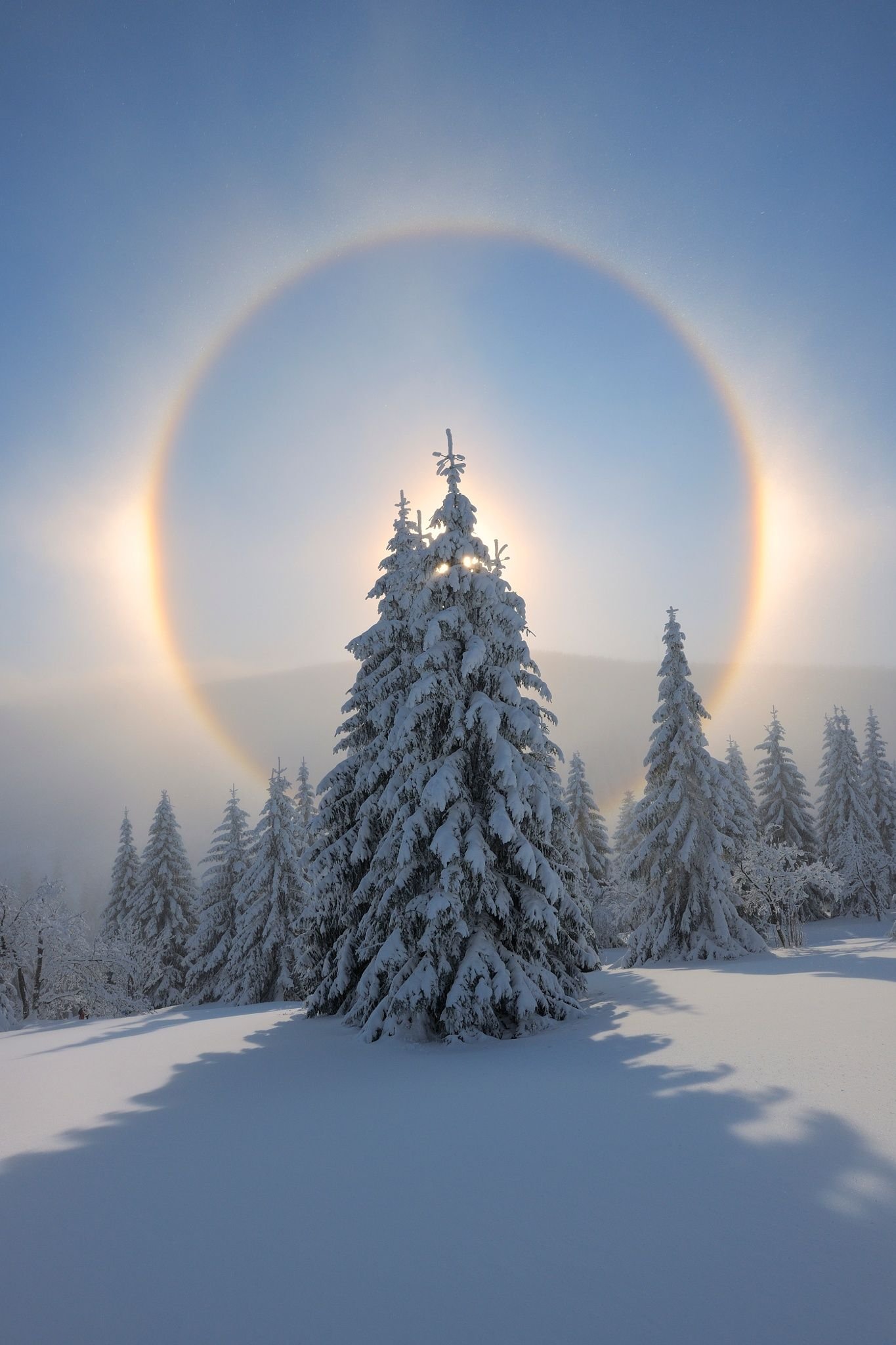 Прекрасные фото зимнего солнцестояния для фона
