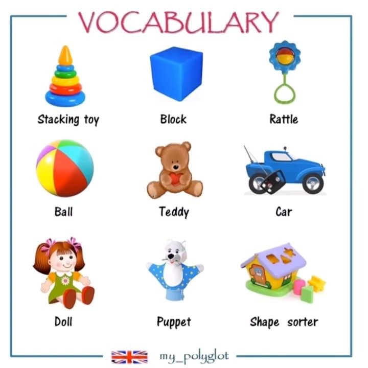 Картинки английских игрушек для скачивания